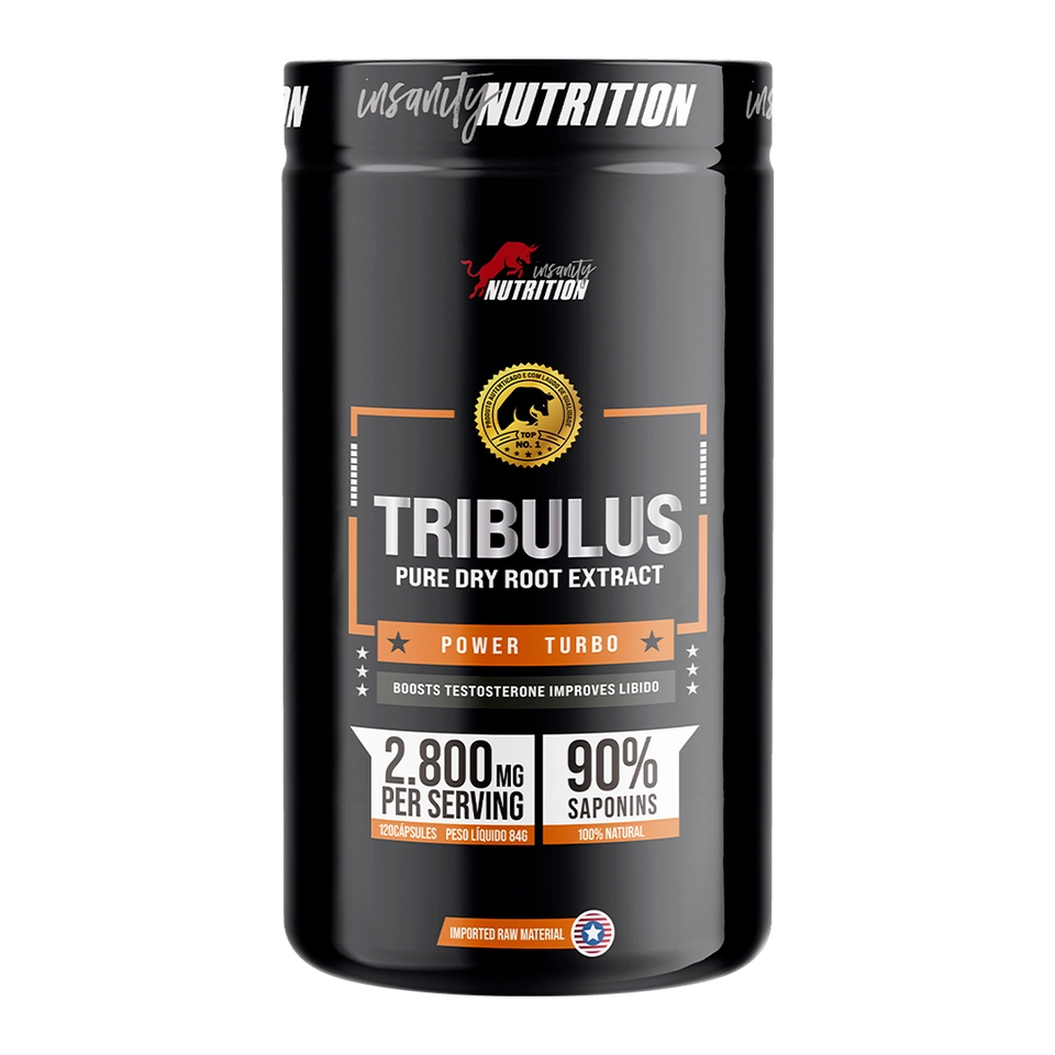 TRIBULUS C/ MACA PERUANA 120 CAPS - INSANITY - imagem 1