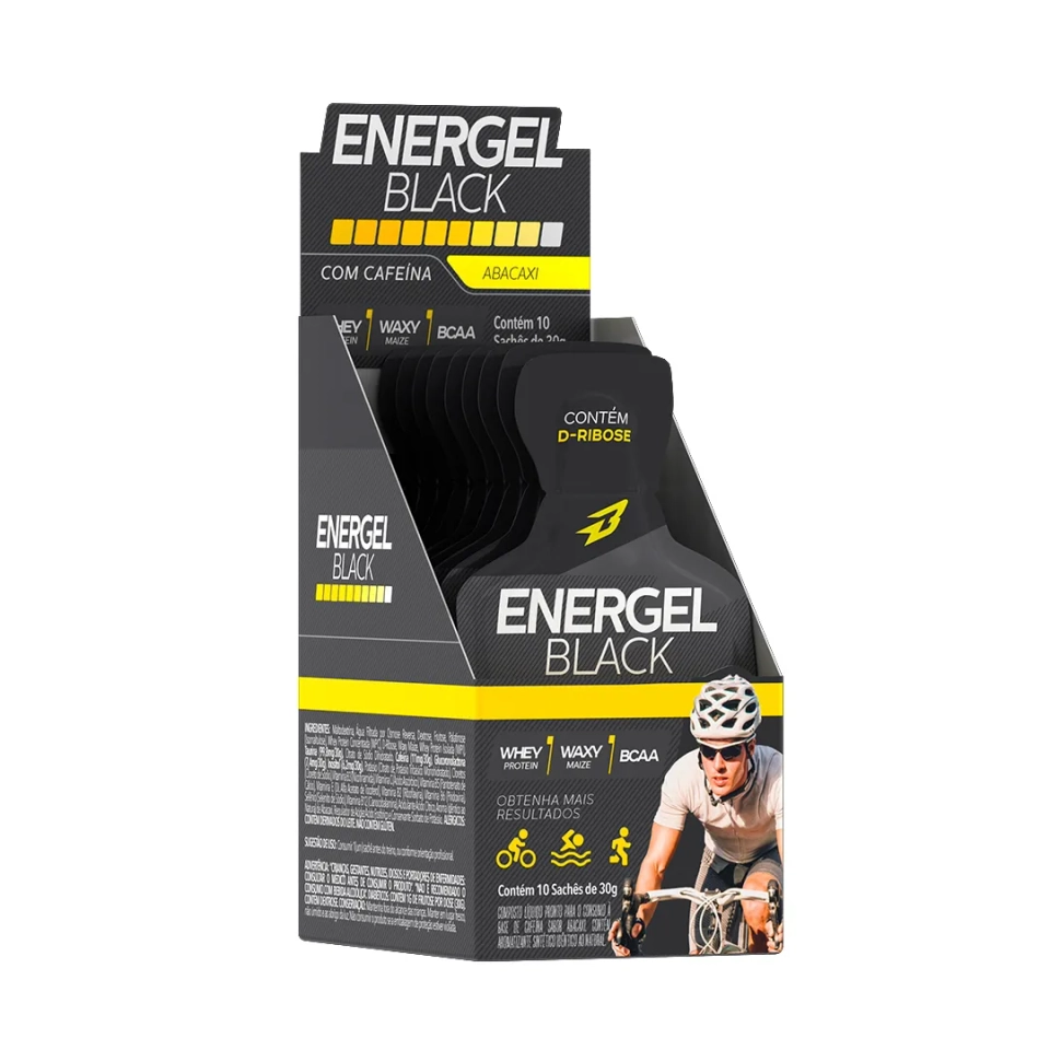 ENERGEL BLACK CAIXA 10 SACHES - 1