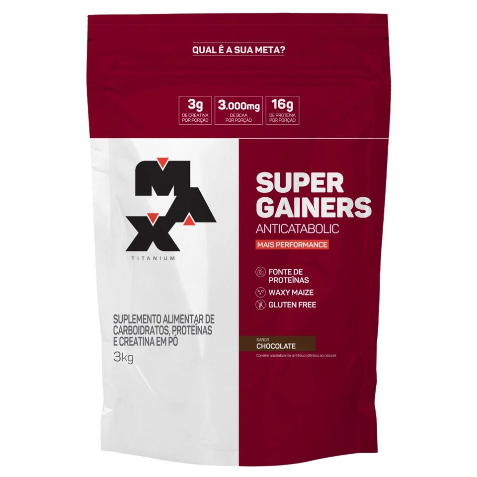 Super Gainers Refil 3Kg - Max Titanium - imagem 1