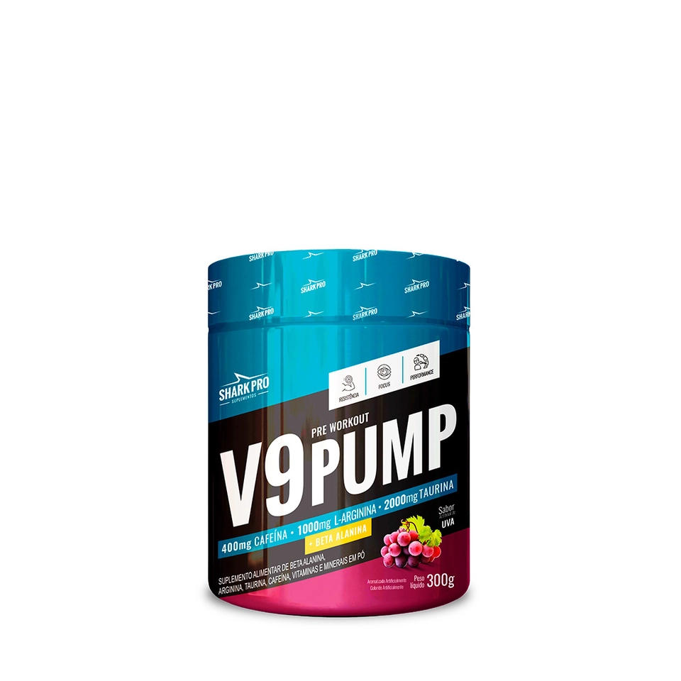PRÉ TREINO V9 PUMP 300G - SHARK PRO - imagem 3