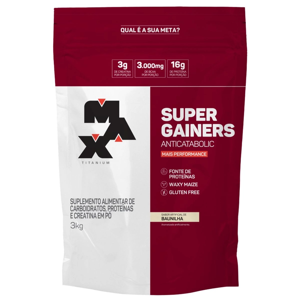 Super Gainers Refil 3Kg - Max Titanium - 7