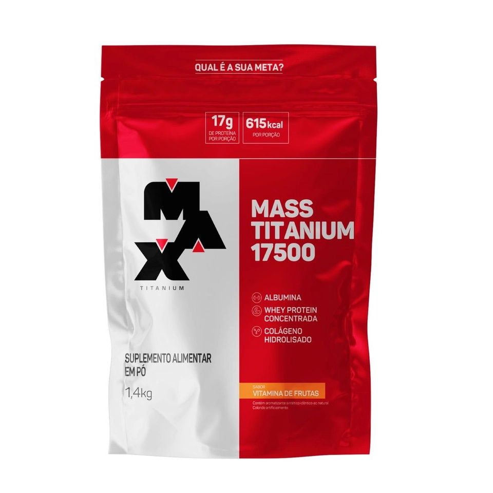 Hipercalórico Refil 1,4Kg Mass Titanium  - imagem 2