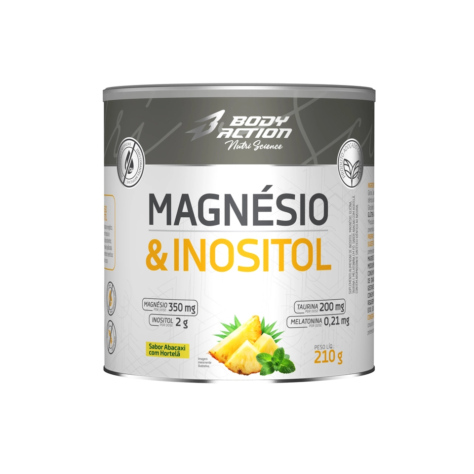 Magnésio  Inositol | 210g - Bodyaction - imagem 1