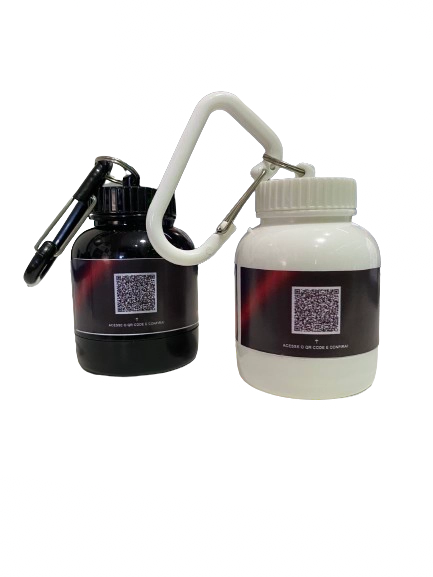 Chaveiro Whey Container Porta Proteína Suplemento Prottector Cor Fumê - 6