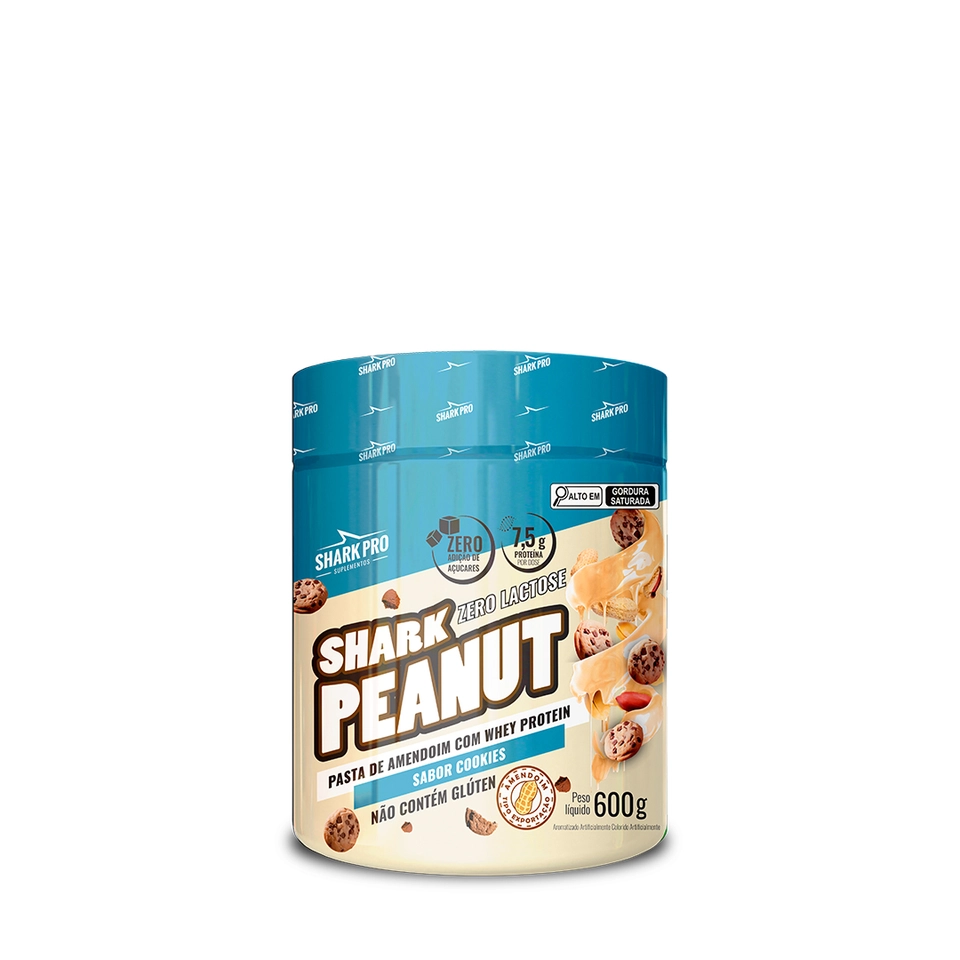 Shark Peanut Zero Lactose - 600g - Shark Pro - imagem 1