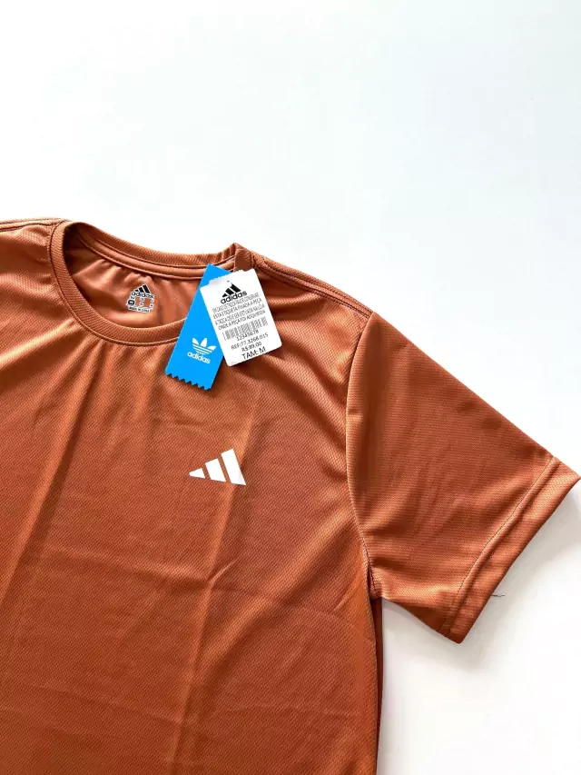 Camisa Dri Fit Adidas Básica - Marrom - imagem 2