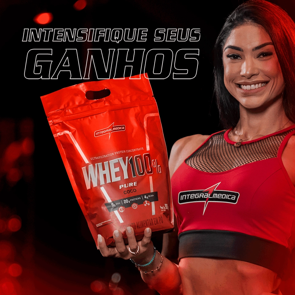 Whey Protein Concentrado (refil) 900g - Integralmedica - imagem 5