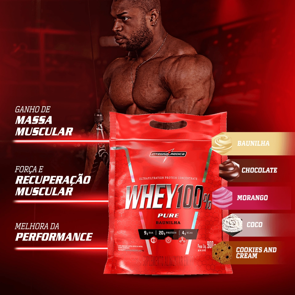 Whey Protein Concentrado (refil) 900g - Integralmedica - imagem 2