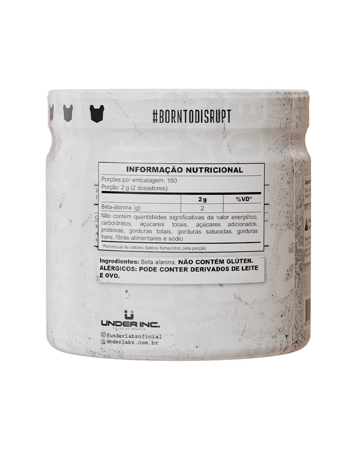 BETA ALANINE BORNTODISRUPT 300G – Underlabz - imagem 3