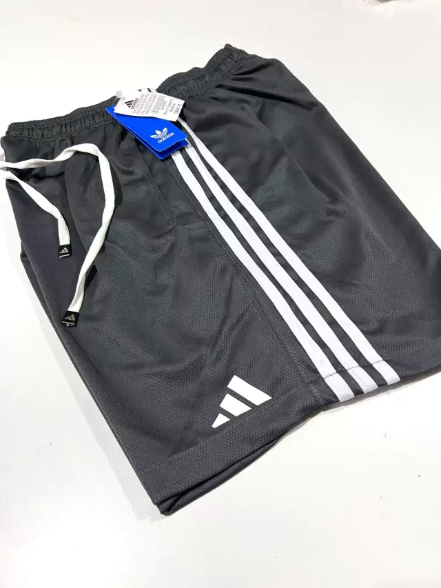 Short Dri-Fit Adidas 3 Listras - Chumbo - imagem 3