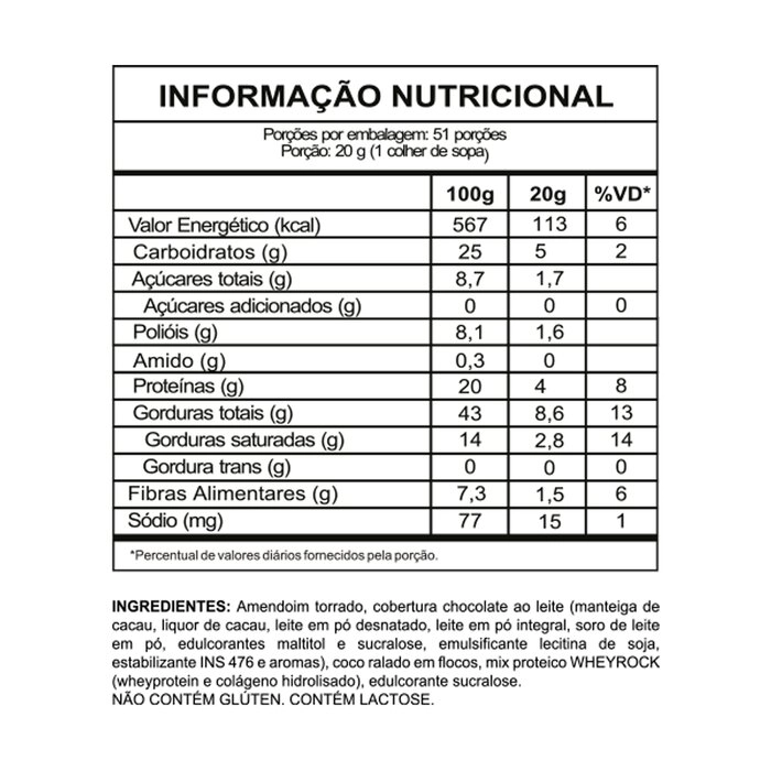 PASTA DE AMENDOIM DOCE DE LEITE 600G - 6