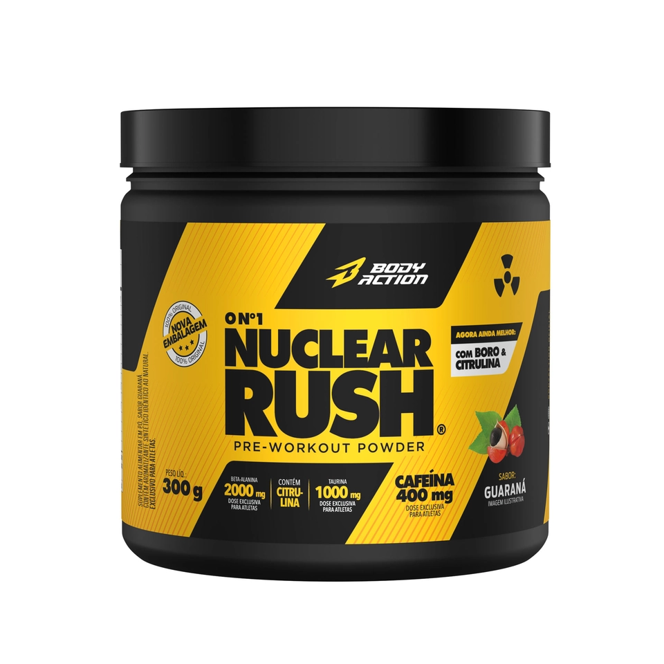 Pré-Treino Nuclear Rush 300g  Bodyaction - imagem 1