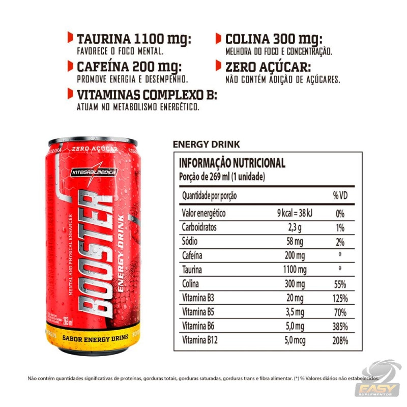 Booster Energy Drink 269ml Integralmedica - imagem 2