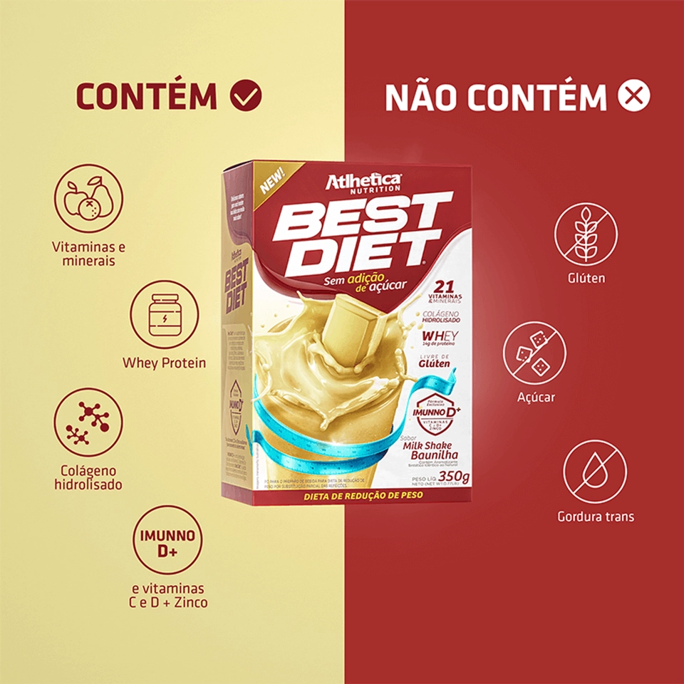 Best Diet Milk Shake Athletica Nutrition  - imagem 3