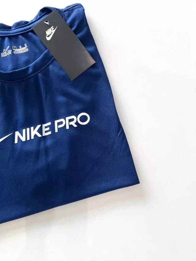 Camiseta Dri-Fit Nike Pro S/P - Azul Petroleo - imagem 3