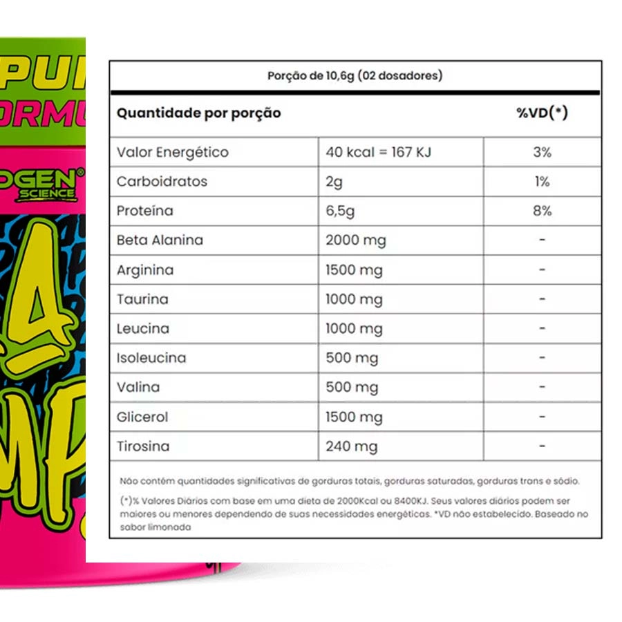 Dila Pump Energy Formula 150G Adaptogen – Sem Cafeína - imagem 2