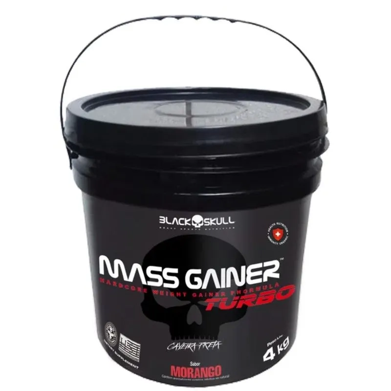 HIPERCALÓRICO MASS GAINER TURBO BALDE COLECIONÁVEL 4KG Black Skull - imagem 1