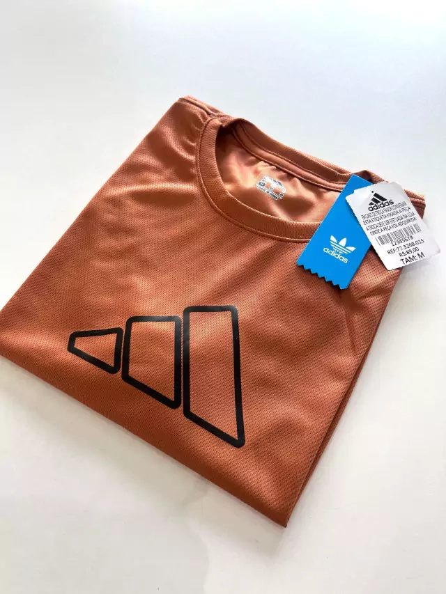 Camisa Dri Fit Adidas BIG Vazado - Marrom - imagem 3