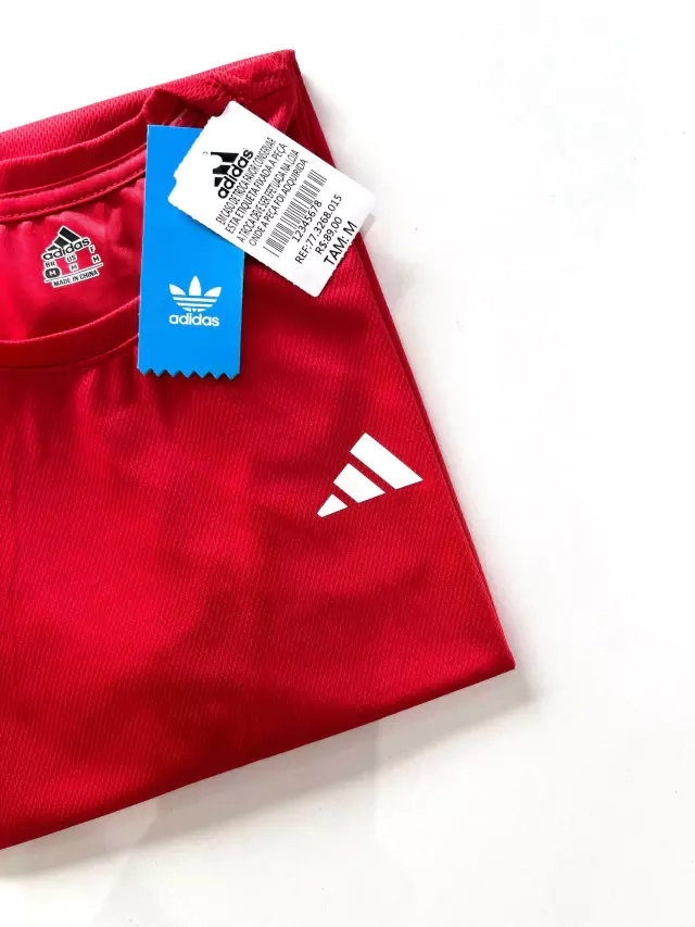Camisa Dri Fit Adidas Básica - Vermelha - imagem 4
