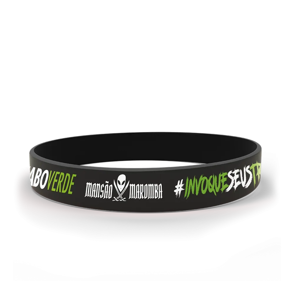 PULSEIRA DE SILICONE DIABO VERDE - MANSÃO MAROMBA