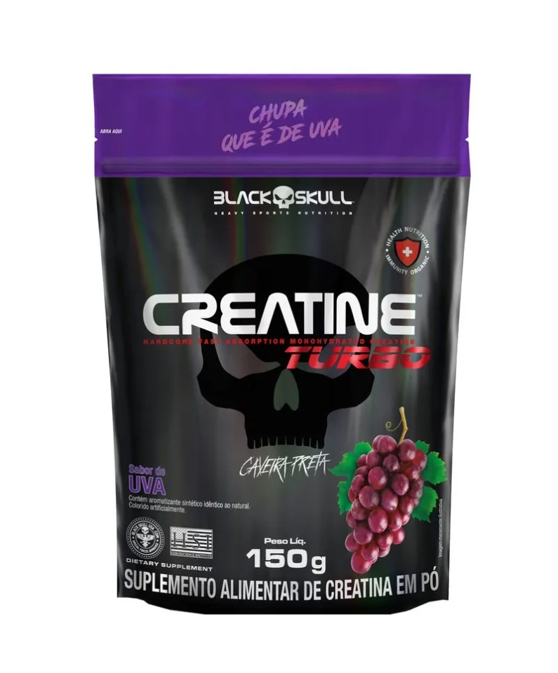 CREATINE TURBO - REFIL 150G Black Skull - 4