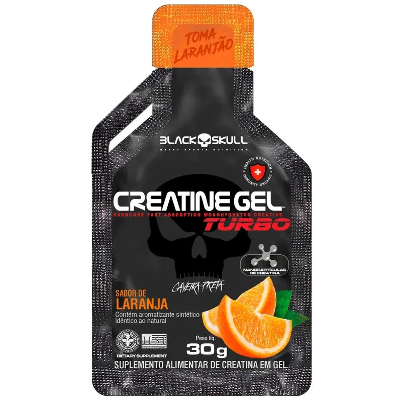 CREATINE TURBO GEL DISPLAY 300g - 10 SACHES 30G Black Skull - 4