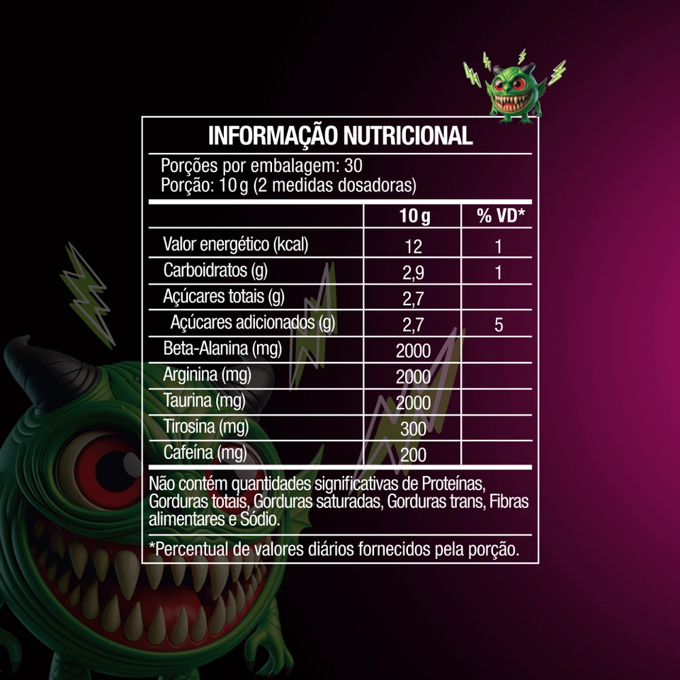 Diabo verde Pre-workout  - 300g FTW - imagem 4