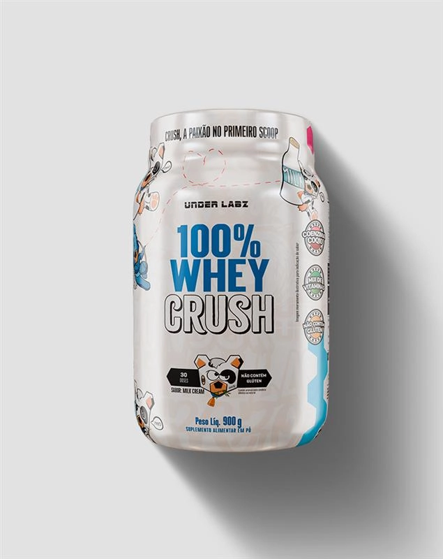 100% WHEY CRUSH 900G POTE - UNDER LABZ - imagem 1