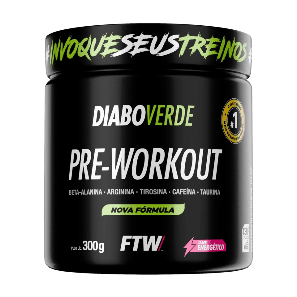 Diabo verde Pre-workout  - 300g FTW - imagem 1
