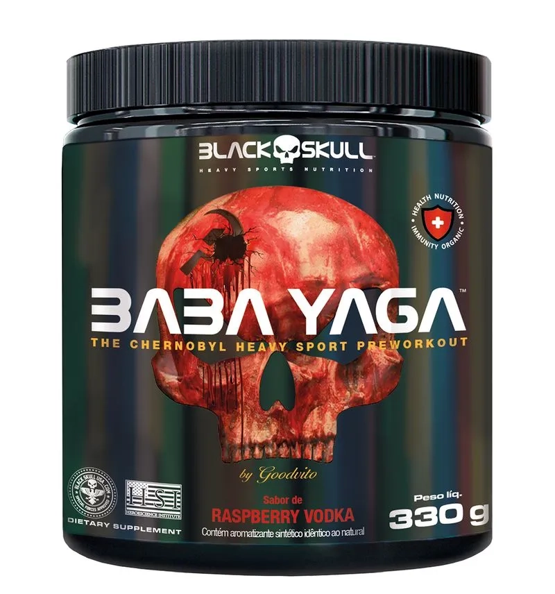 PRÉ TREINO BABA YAGA 330G Black Skull - 1