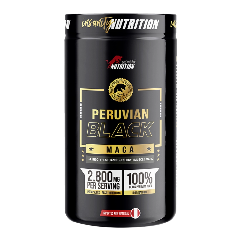 Peruvian Maca Black da Insanity Nutrition 120 CAPSUAS - imagem 1