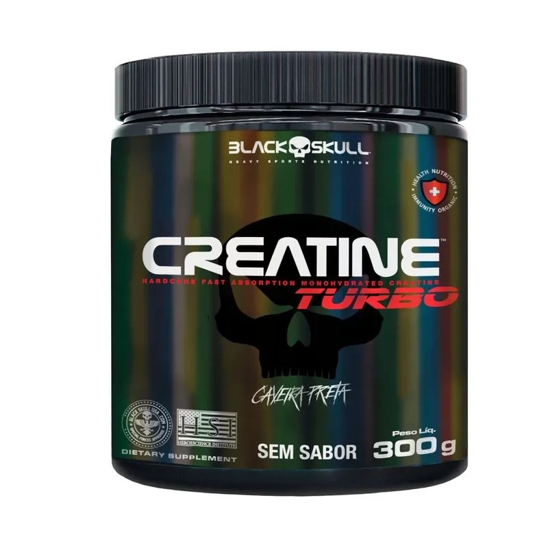 CREATINE TURBO pote - 300G Black Skull  - 1
