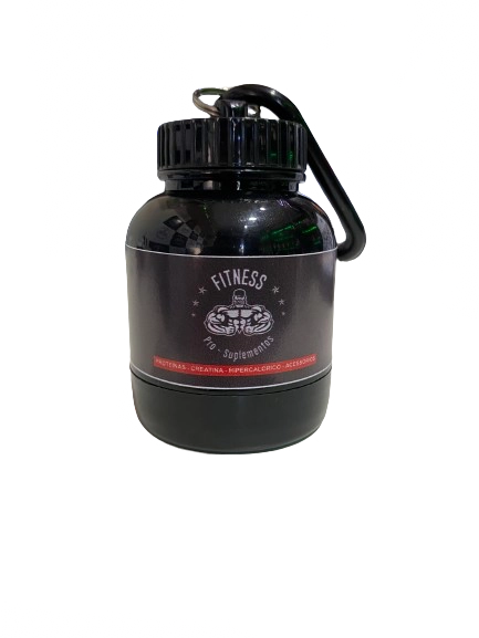 Chaveiro Whey Container Porta Proteína Suplemento Prottector Cor Fumê - imagem 3