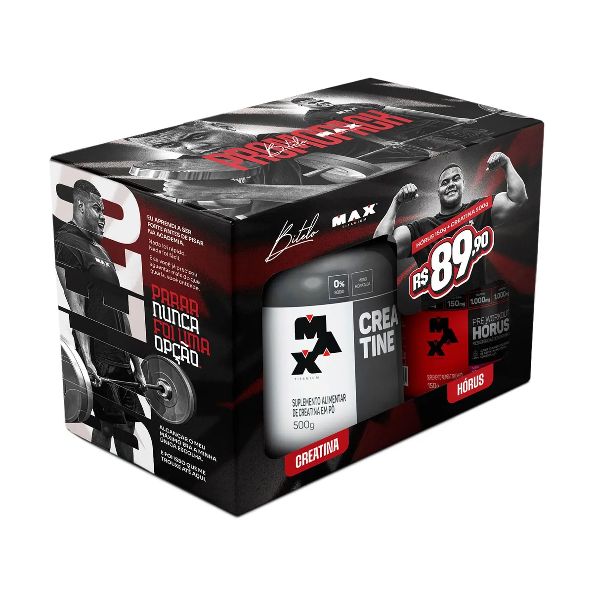 Promopack Creatina 500g + Hórus 150g Frutas Vermelhas — Max Titanium - 2