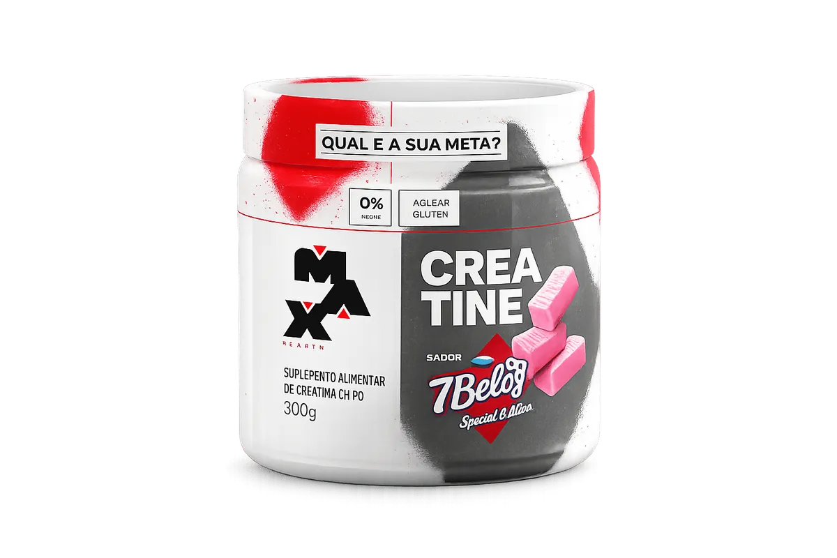 Creatina 7Belo Pote 300G Sabor Framboesa - Max Titanium - imagem 1