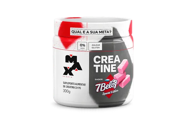 Creatina 7Belo Pote 300G Sabor Framboesa - Max Titanium - imagem 1
