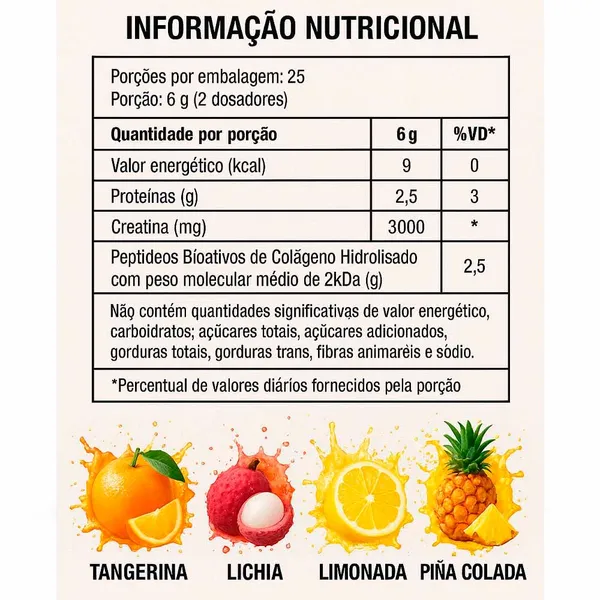 Creatina Beauty Creatine C/ Colageno 150G Belissima - imagem 2