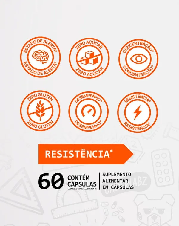 Cafeína Anidra 60 Cápsulas - Under Labz Natural - imagem 4