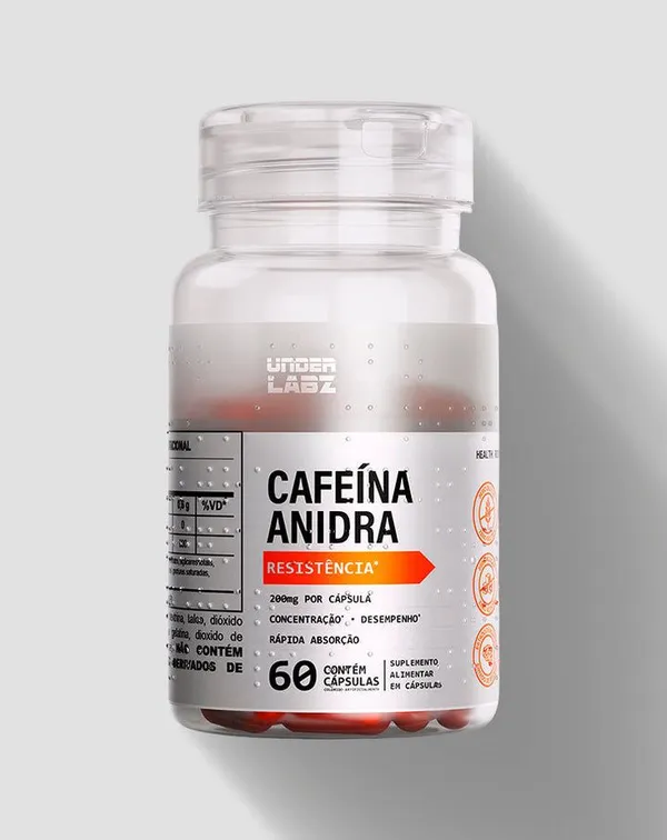 Cafeína Anidra 60 Cápsulas - Under Labz Natural - imagem 1