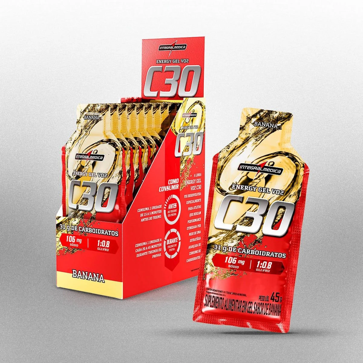 Energy Gel VO2 C30 Unidade  Integralmedica  - 2