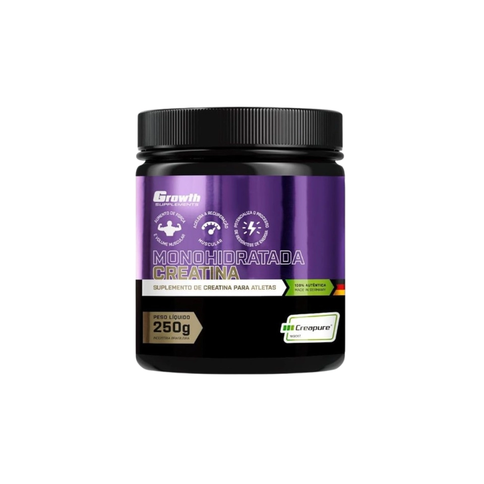 Creatina Monohidratada Creapure 250g - Growth Supplements  - imagem 1