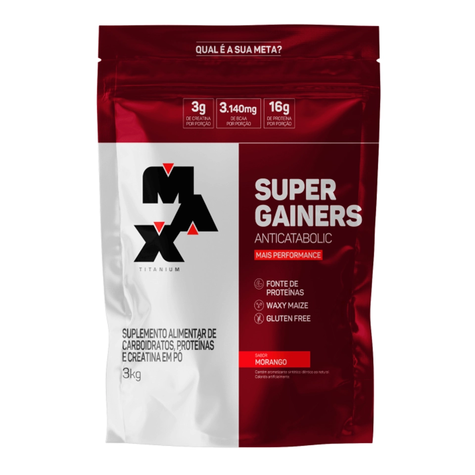 Super Gainers Refil 3Kg - Max Titanium - imagem 3