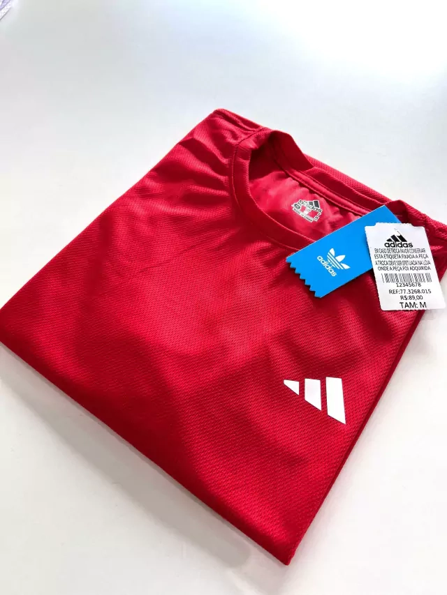 Camisa Dri Fit Adidas Básica - Vermelha - imagem 3