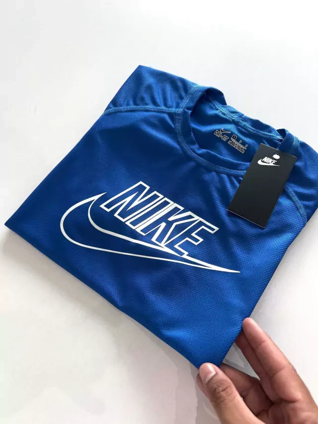 Camiseta Dri-Fit Nike Nome S/G Vazado - Azul Royal - imagem 2