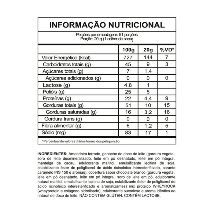 PASTA DE AMENDOIM DOCE DE LEITE 600G - imagem 2