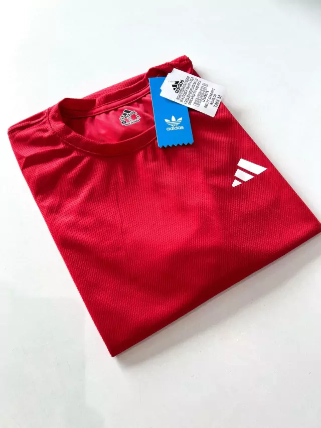 Camisa Dri Fit Adidas Básica - Vermelha - imagem 2