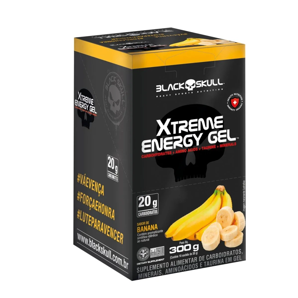 XTREME ENERGY GEL DISPLAY C/ 10 BLACK SKULL - 6