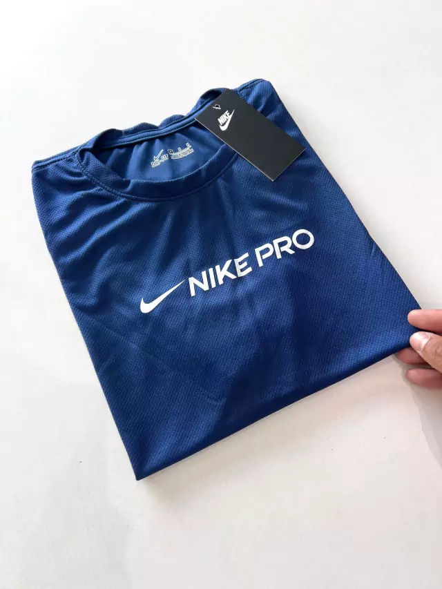 Camiseta Dri-Fit Nike Pro S/P - Azul Petroleo - imagem 2