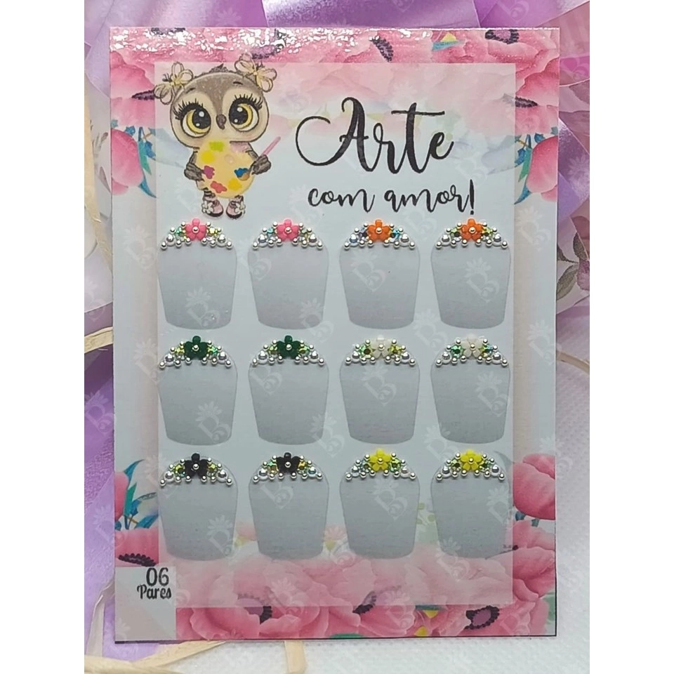 Coleção de Joias de Unhas – 6 Pares