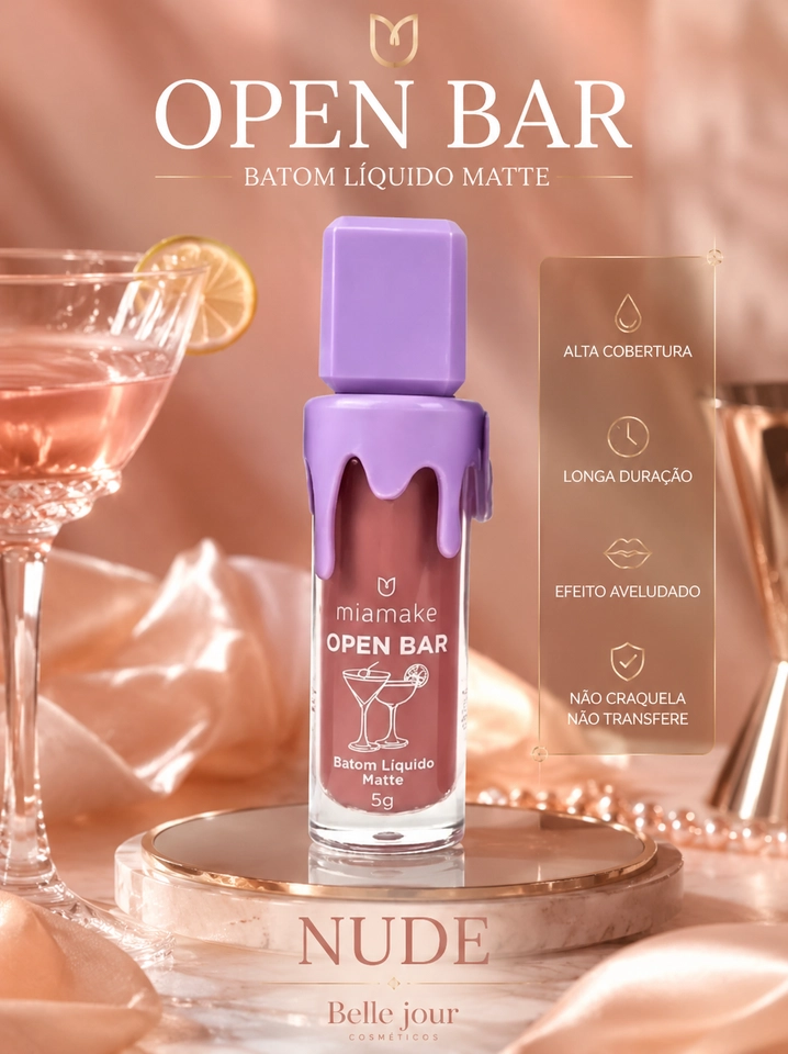 Batom Líquido Matte Open Bar - Nude - 1